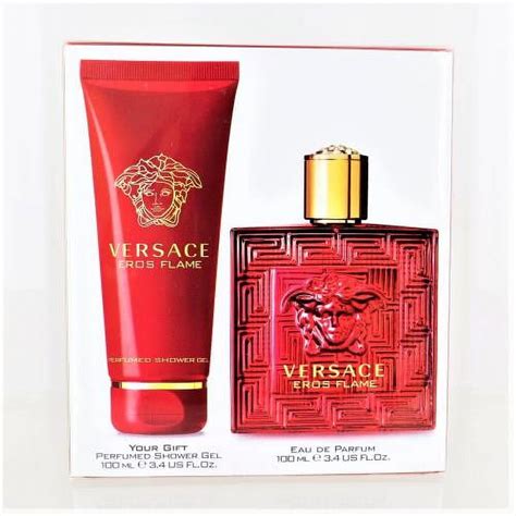 versace eros flame 3 piece gift set|versace eros flame travel size.